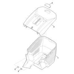 Grass Catcher Bag for Stihl RM 443.1