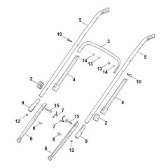 Handle Lower Part for Stihl Mower