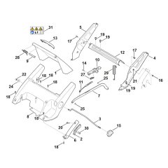 Frame for Stihl RM 545.1 T Mower