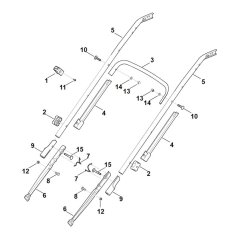 Handle Lower Part for Stihl Mower
