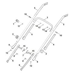 Handle Lower Part for Stihl Mower