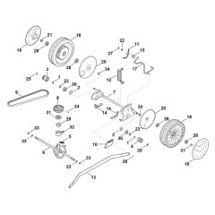 Shaft & Gear Box for Stihl RM 650.1