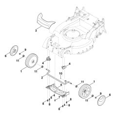 Front Axle Cover for Stihl
