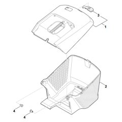 Grass Catcher Bag for Stihl RM 443.3 V