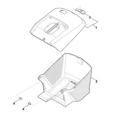 Grass Catcher Bag for Stihl RM 448.3 T