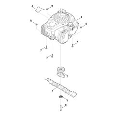 Engine and Blade for Stihl Mower