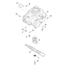 Engine and Blade for Stihl RM 253.0 T
