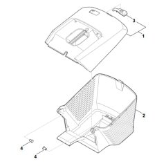 Grass Catcher Bag for Stihl RM 453.3 V