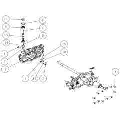 Transmission Assembly -4 for OREC RM830 Mower
