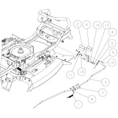 Frame Assembly -10 for OREC RM88 Mower