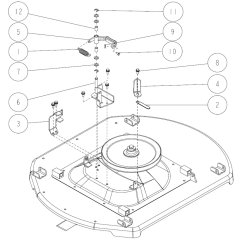 Cutting Assembly -3 for OREC RM97 Mower