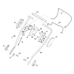 Handle Upper Part for Stihl Mower