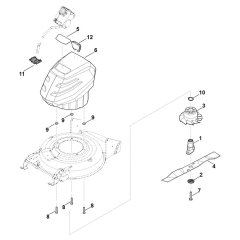 Engine, Blade for Stihl Mower