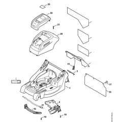 Housing, Hood for Stihl RMA 410 C