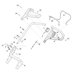 Handle for Stihl RMA 443.1 TC