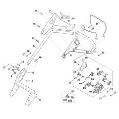 Handle for Stihl RMA 443.2 VC
