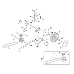Chassis for Stihl RMA 448.0 PC