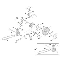 Chassis for Stihl RMA 448.1 TC