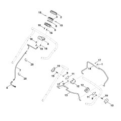 Handle Upper Part for Stihl Mower