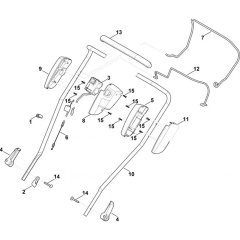 Handle Upper Part for Stihl Mowers