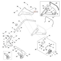 Handle Assembly for Stihl RMA 243.3