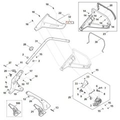 Handle Assembly for Stihl RMA 248.3