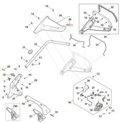 Handle Assembly for Stihl RMA 248.3 T