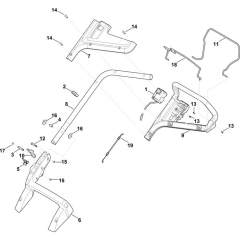 Handle for Stihl RMA 443.0 TC
