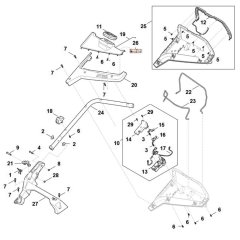 Handle Assembly for Stihl RMA 443.3 PV