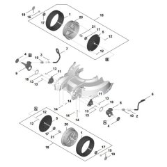 Front Wheel Assembly for Stihl