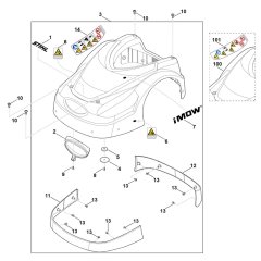 Machine Cover for Stihl RMI 422.2 P
