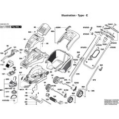 Lawnmower Assembly for Bosch Rotak