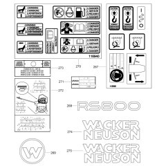 Decals for Wacker RS800V