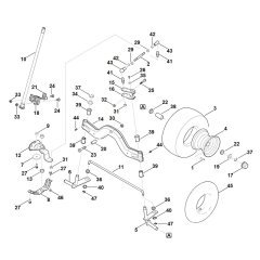 Steering & Front Wheel for Stihl