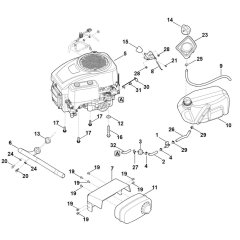 Engine and Tank for Stihl RT 4082.1