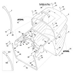 Grass Catcher Bag for Stihl Mower