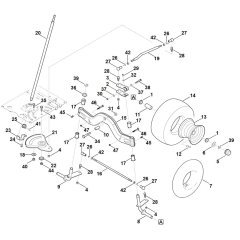 Steering & Front Wheel for Stihl