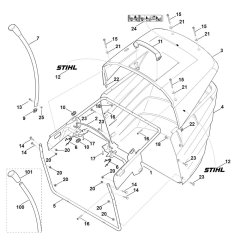Grass Catcher Bag for Stihl Mower