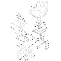 Seat for Stihl RT 5112.1 Z