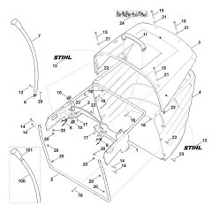 Grass Catcher Bag for Stihl Mower