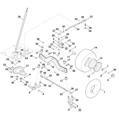 Steering & Front Wheel for Stihl
