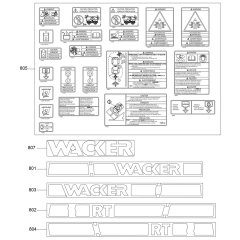 Decals for Wacker RT82-SC