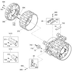 Rear Drum Assembly for RTLx-SC3