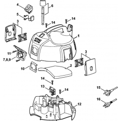 Machine Cover, Cable Assembly