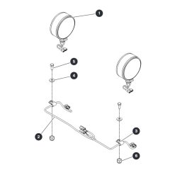 Dual Flashing Light Field Kit for Skyjack SJ12 E Vertical Mast