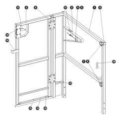 Full Gate Kit for Skyjack SJ12 E Vertical Mast