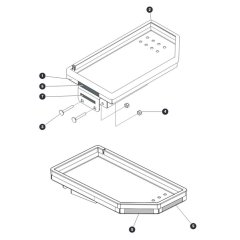 Tool Tray for Skyjack SJ12 E Vertical Mast