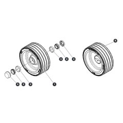 Wheels for Skyjack SJ12 E Vertical Mast