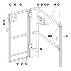 Gate for Skyjack SJ16 Access Platforms