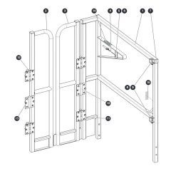 Saloon Gate for Skyjack SJ16 Access Platforms